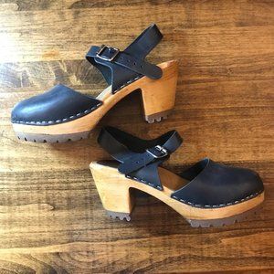 Navy MIA Abba Clogs